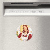  Retro Vrouwen Kitsch 50s Keuken Magic Magneet (Insitu (Vaatwasser))