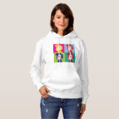 Retro Vrouwen Pop Art Hoodie (Voorkant volledig)