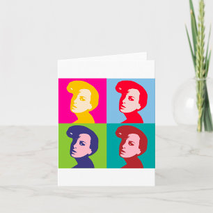 Retro Vrouwen Pop Art Kaart
