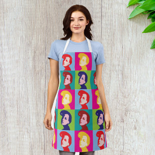 Retro Vrouwen Pop Art Schort