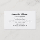 Retro vrouwen Stijlvolle Mode Apparel Petten Visitekaartje (Achterkant)