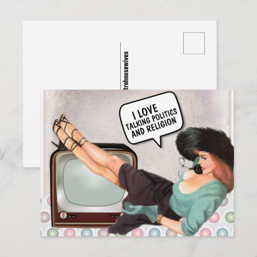 RETRO VROUWENRELIGIE EN POLITIEKE BRIEFKAARTEN (Voorkant / Achterkant)