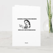 RETRO VROUWENTHRIFT SHOPS & TACOS FUNNEMENT Kaarte Kaart (Achterkant)