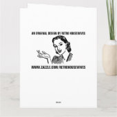 RETRO VROUWENTHRIFT SHOPS & TACOS FUNNEMENT Kaarte Kaart (Achterkant)