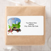 Retro-vrouwlabels Etiket (Insitu)