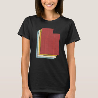 Retro VS Staten Oude Kaart Utah T-shirt