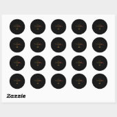 Retro VU meter Audio Engineer Recording Me Ronde Sticker (Vel)