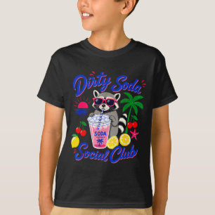 Retro vuile frisdrank sociale club wasbeer zomer t-shirt