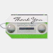 Retro W Audiotape 55e Verjaardag Bedankt Cadeau La Cadeaulabel (Achterkant Horizontaal)