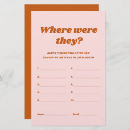 Retro Waar waren ze Vrijgezellenfeest spel