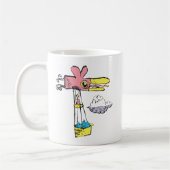 Retro Wacky Bird Hete Luchtballon Koffiemok (Links)