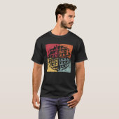 Retro Waffle Gourmet Hobby Chef T-shirt (Voorkant volledig)