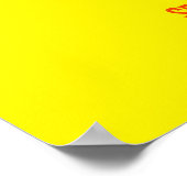 Retro Waikiki Tiki Lounge Print op Brown (Hoek)