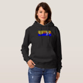 Retro wakeboarder sunset wakeboarding wakeboard hoodie (Voorkant volledig)
