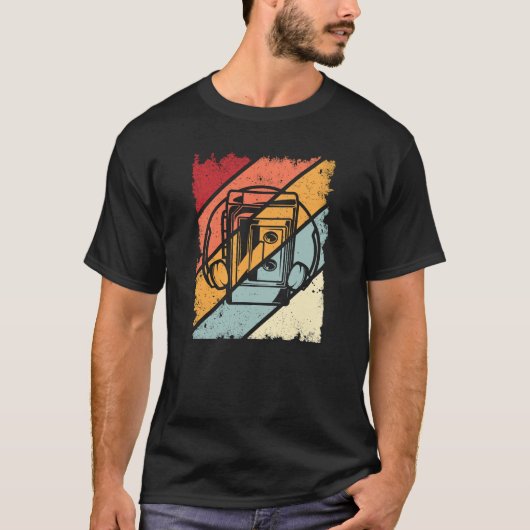  retro Walkman Muziek T-shirt (Voorkant)