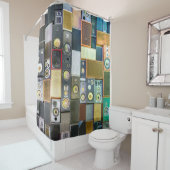 Retro Wall-Hung:  luidsprekerontwerp Douchegordijn (In situ)