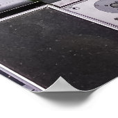 Retro Wall-Hung:  luidsprekerontwerp Poster (Hoek)