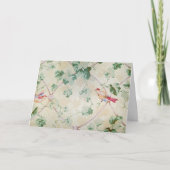 Retro Wallpaper met vogels Bedankt (Voorkant)