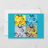 Retro Wallpaper Uitnodigingen (Voorkant)