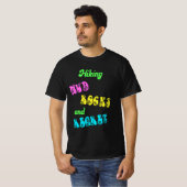 Retro Wandel Modder Rotsen en Spijt T-shirt (Voorkant volledig)