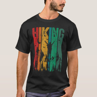 Retro Wandelaaravontuur Outdoor Camping Berg Hi T-shirt
