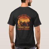 Retro  wandelcamping T-shirt (Achterkant)