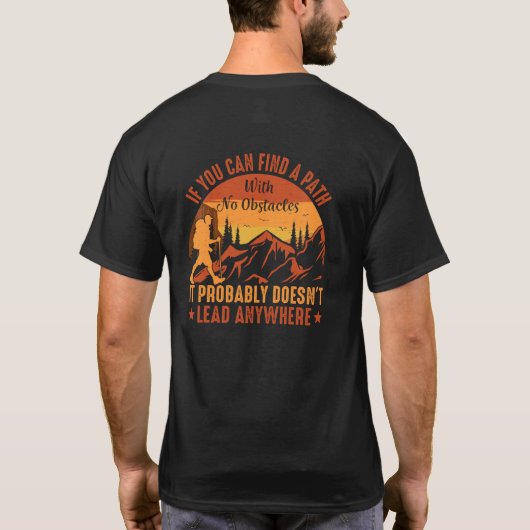 Retro  wandelcamping T-shirt (Achterkant)