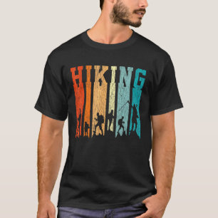 Retro Wandelen Buitenshuis Wandelkamp Berg Camping T-shirt