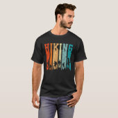 Retro Wandelen Buitenshuis Wandelkamp Berg Camping T-shirt (Voorkant volledig)