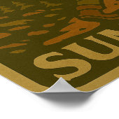 Retro wandelen Motivatie Poster (Hoek)