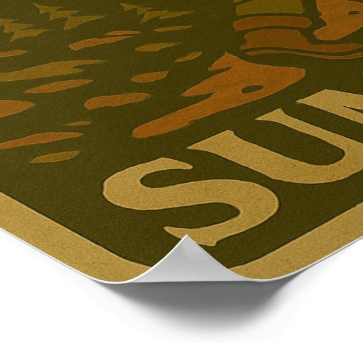 Retro wandelen Motivatie Poster (Hoek)