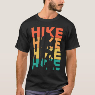 Retro wandelen voor wandelaars & bergbeklimmers t-shirt