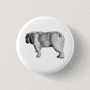 Retro wandeling, speld van plezier ronde button 3,2 cm