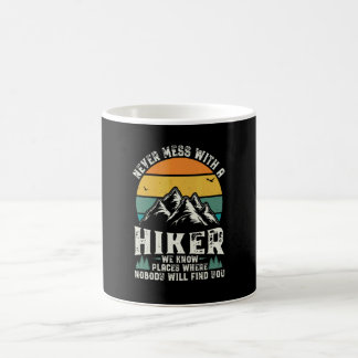 Retro Wandelshemd Heren Wandelaar Buiten Retro Kam Koffiemok