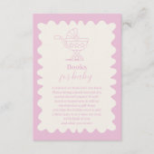 Retro wandelwagen schets Doodle Boeken voor Baby Informatiekaartje (Voorkant)