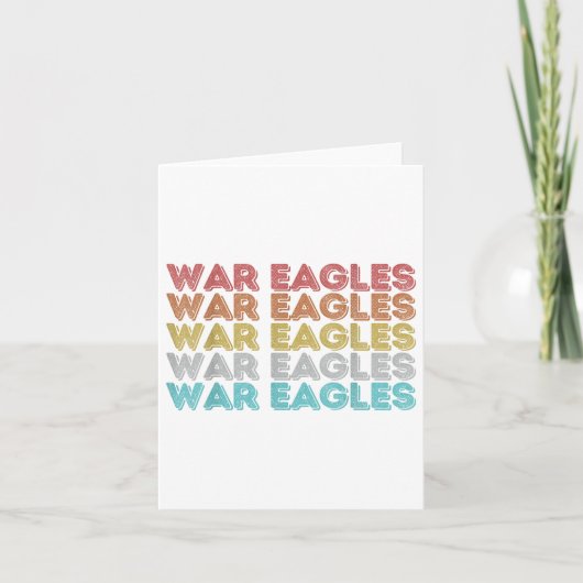  Retro War Eagles Kaart (Voorkant)