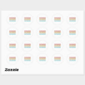  Retro War Eagles Ronde Sticker (Vel)