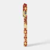 Retro Warm Floral Pattern Phone Case iPhone Hoesje (Linkerkant)