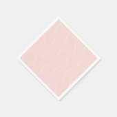 Retro Warme Abstracte Strepen | Stofachtig Roze Servet (Hoek)