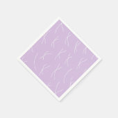 Retro Warme Abstracte Strepen | Zachte Lila Servet (Hoek)