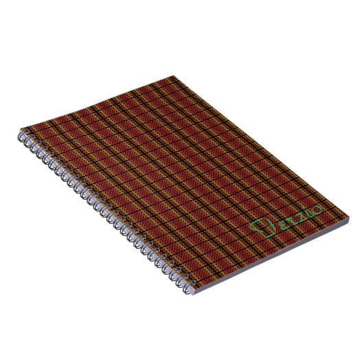Retro Warme Cirkels Notitieboek (Rechterzijde)