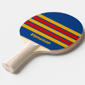 Retro Warmhearted Across Striping with Name Tafeltennisbatje (Voorkant Gekanteld)