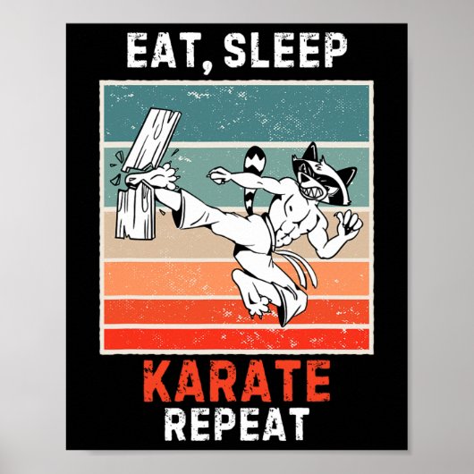 Retro wasbeer eten poster (Voorkant)