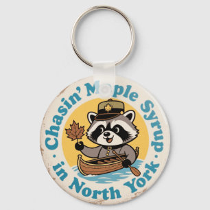 Retro Wasbeer Kano North York Sleutelhanger