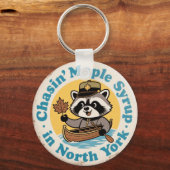 Retro Wasbeer Kano North York Sleutelhanger (Voorkant)