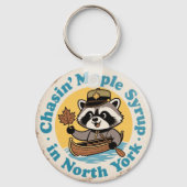 Retro Wasbeer Kano North York Sleutelhanger (Achterkant)
