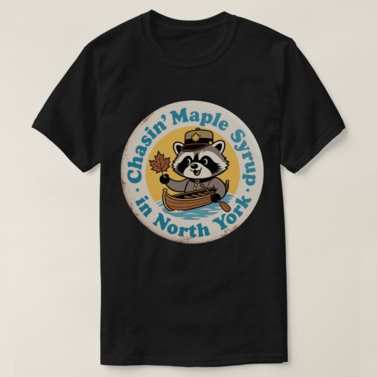 Retro Wasbeer Kano North York T-shirt (Design voorkant)