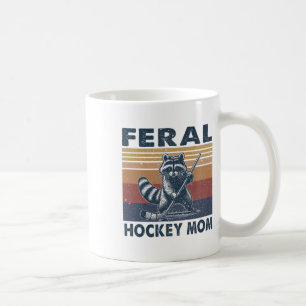 Retro Wasbeer Wilde Hockey Moeder Hockey Speler Af Koffiemok