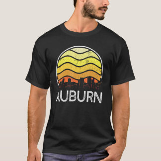 Retro Washington Auburn Visitors Skyline U T-shirt