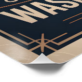 Retro Washington DC De Hoofdstad Van Het Land Perfect Poster (Hoek)